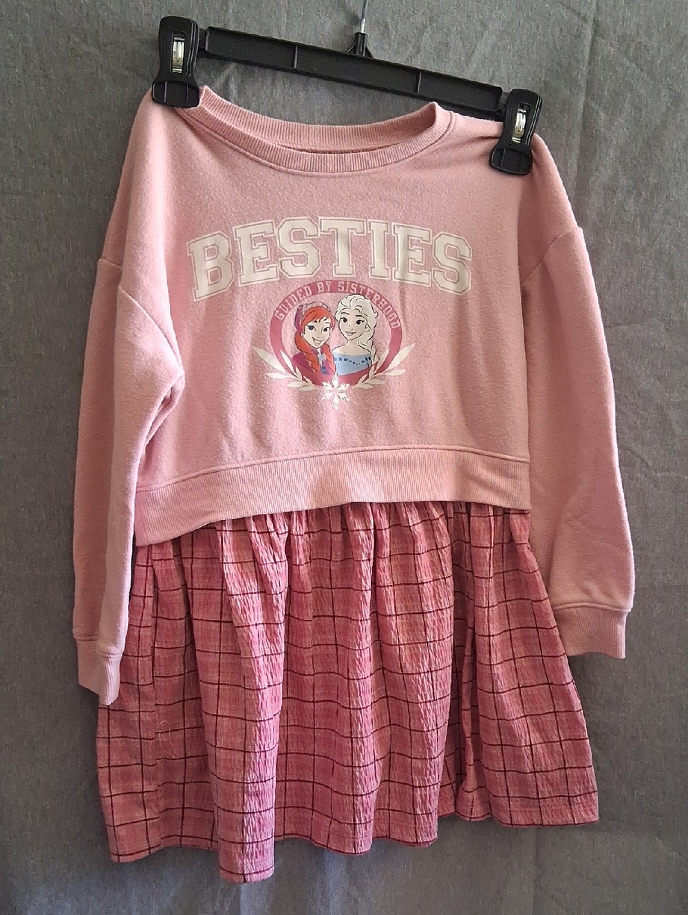 jumping beans Pink 'Besties' Pullover Dress with Graphic